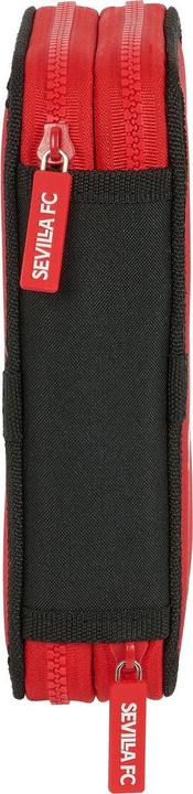 Produktbild Sevilla Fútbol Club Doppel-Federtasche Schwarz Rot 12.5 x 19.5 x 4 cm (28 Stücke)