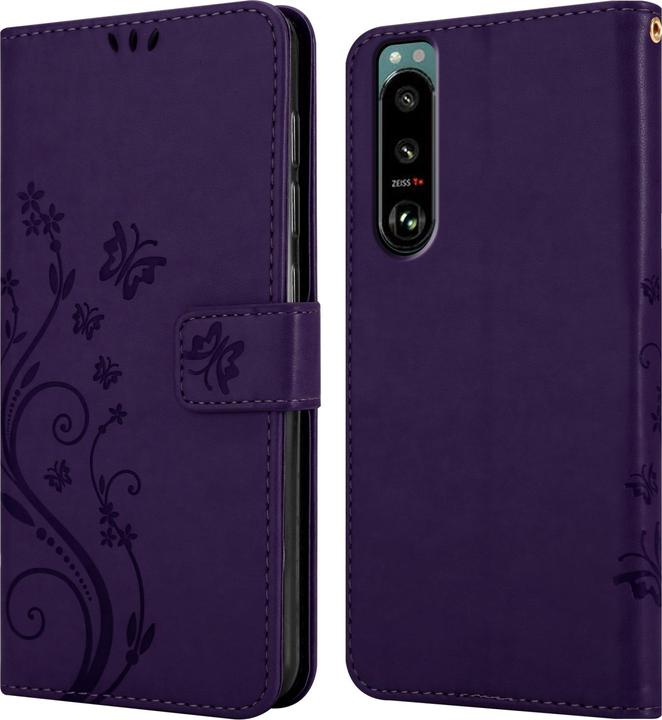 Image du produit Cadorabo Pochette Flower Book (Sony Xperia 5 III)