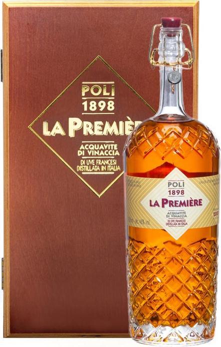 Produktbild Poli Distillerie Poli Grappa La Première Acquavite di Vinaccia 46% Vol. 0,7l in Holzkiste