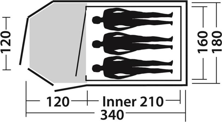 Produktbild Easy Camp Corona 300 (Kuppelzelt, 4.30 kg, 3 Personen)