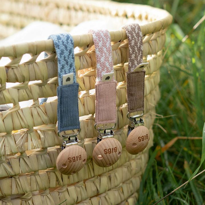 Actual product image Bibs Plaited dummy chain, sage/ ivory (1 x)