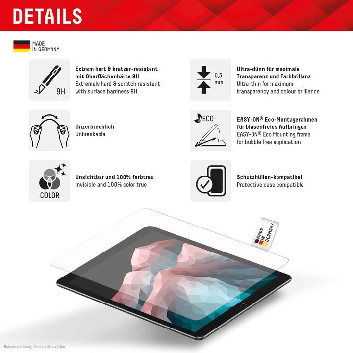 Actual product image Displex Tablet Glass, Tablet Schutzglas (1 Piece, Galaxy Tab S10+)