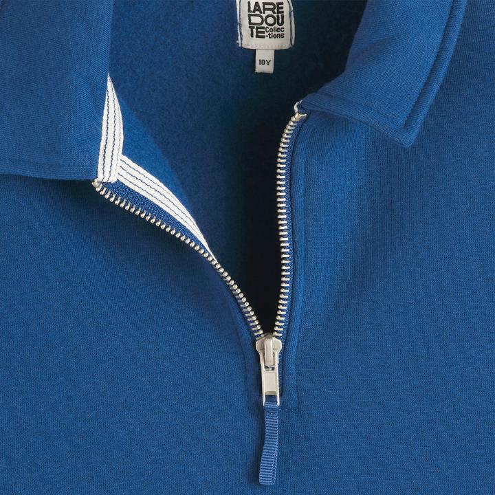Produktbild La Redoute Collections Sweatshirt mit Polokragen und Reissverschluss (120 B)