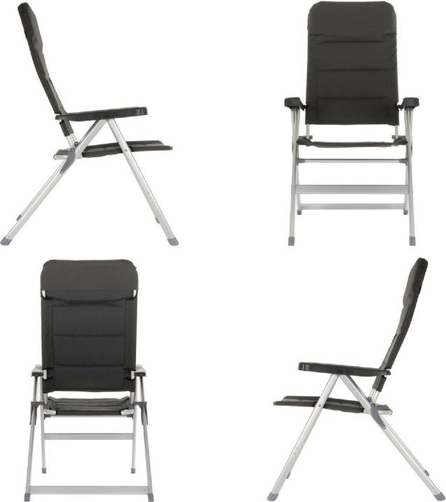 Produktbild VCM 2er Set Campingstuhl extrastarke Polsterung Gartenstuhl Klappstuhl Alu-Stuhl