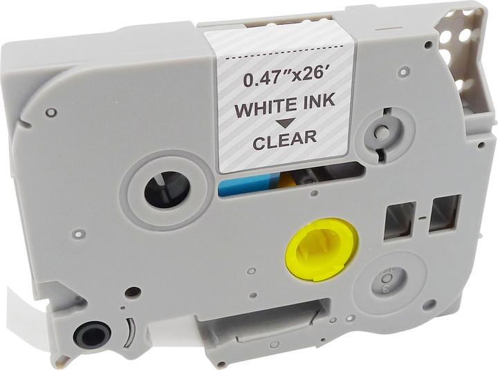 Actual product image MediaRange Tape cassette white on transparent 8m x 12mm (1.20 cm, Transparent)