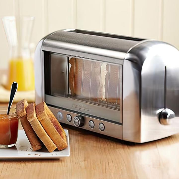 Actual product image Magimix Toaster Vision, chrome mat 22.5 x 39.5 x 18 cm - 1450 W
