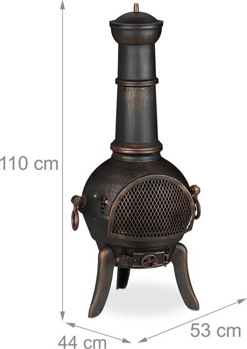 Actual product image Relaxdays Terrassenofen
