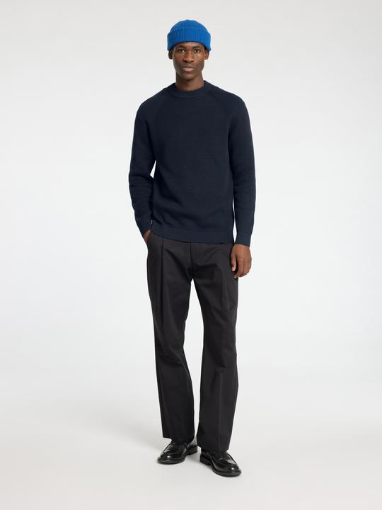 Actual product image Selected Homme 100% cotton jumper with round neckline (XL)