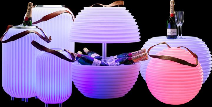 Produktbild Nedis The.Pouf Mehrfarbige Poef/Beistelltafel & Bluetooth Lautsprecher (8 h, Akkubetrieb)