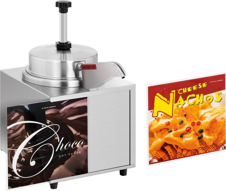 Produktbild Royal Catering Saucenspender Edelstahl Sossen Spender NachoKäse Spender Schokoladenspender 4,5 l