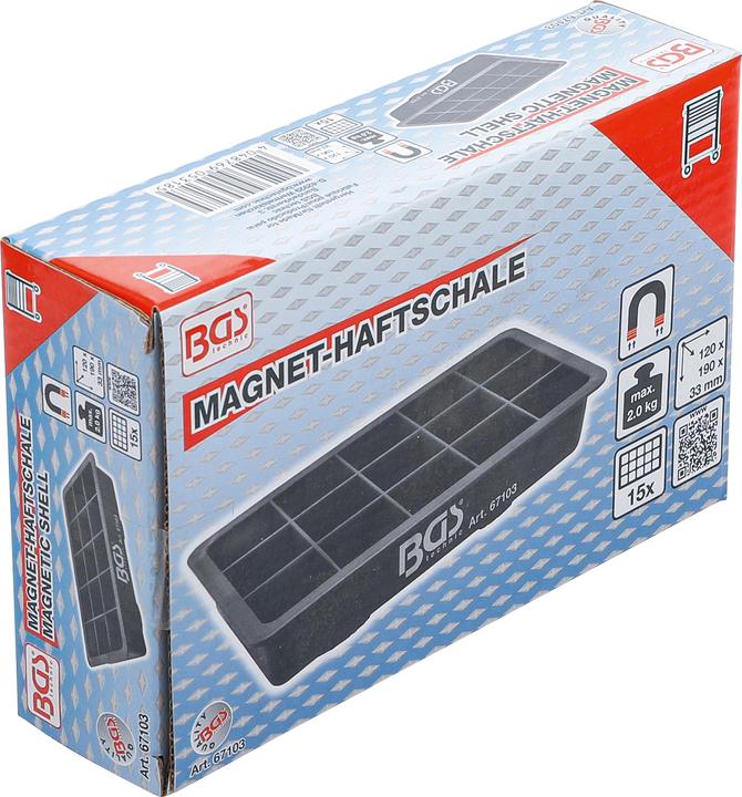 Image du produit BGS Bol magnétique 15 compartiments 120 x 190 mm