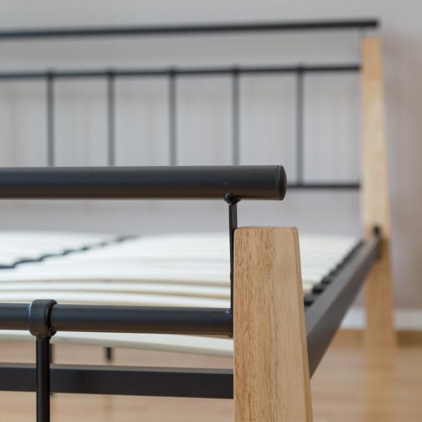 Actual product image Homestyle4u Metal bed Double bed (160 x 200 cm)