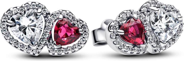 Actual product image Pandora Halo Hearts Stud Earrings (Silver 925)