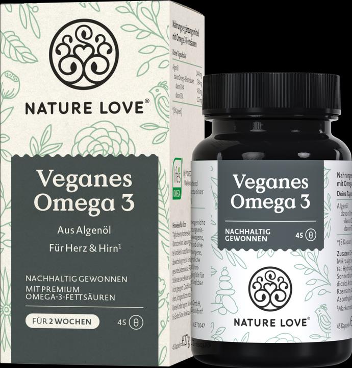 Actual product image Nature Love Vegan Omega 3 (27 g)