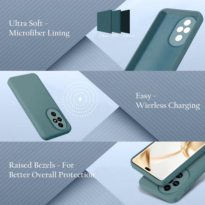Actual product image Cadorabo Case for Honor 200 Pro TPU Liquid Silicone Cover (Honor 200 Pro)