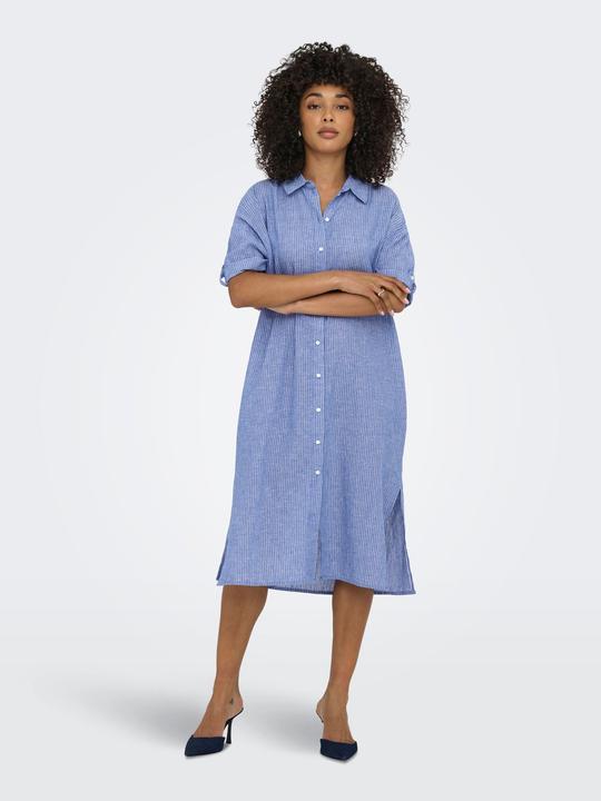Immagine prodotto JdY Locker geschnitten Hemdkragen Voluminöser Armschnitt Midikleid Kleid (XL)