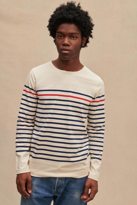 Produktbild Le Minor Pullover mit Rundhalsausschnitt und Streifen (S)