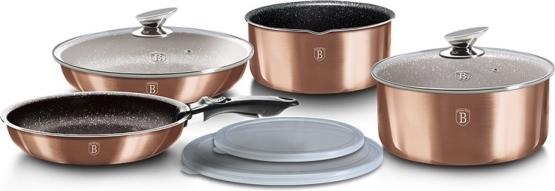 Actual product image BerlingerHaus Komplet Garnków 9-ele Click Cook Metallic Line Rose Gold Bh-6147 (Frying pan)