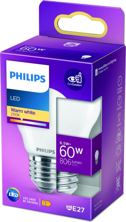 Actual product image Philips Lamp (E27, 6.50 W, 806 lm, 1 x, E)