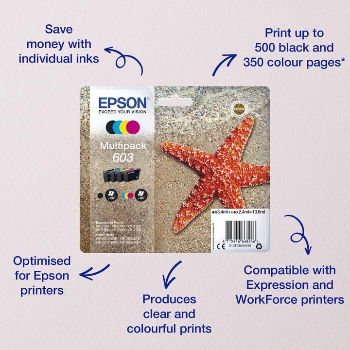 Image du produit Epson Multipack 3 couleurs 603 EasyMail (M, C, Y)