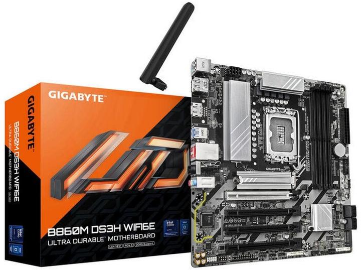 Produktbild Gigabyte MB GBT Intel 1851 B860M DS3H WIFI6E (LGA 1851, Intel B860, mATX)