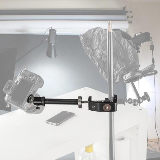 Actual product image Walimex pro per KX-25 tripod clamp with ball head (Stand clamp)