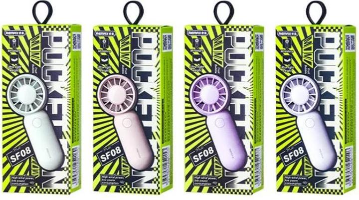 Actual product image Remax RS-SF08 Mini Fruit Bubble Taschenventilator, Lila