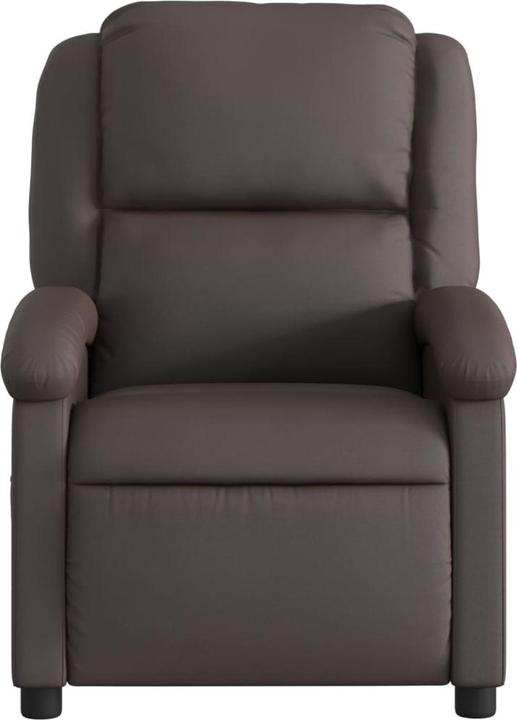 Immagine prodotto VidaXL Sedia da massaggio in vera pelle marrone scuro, colore