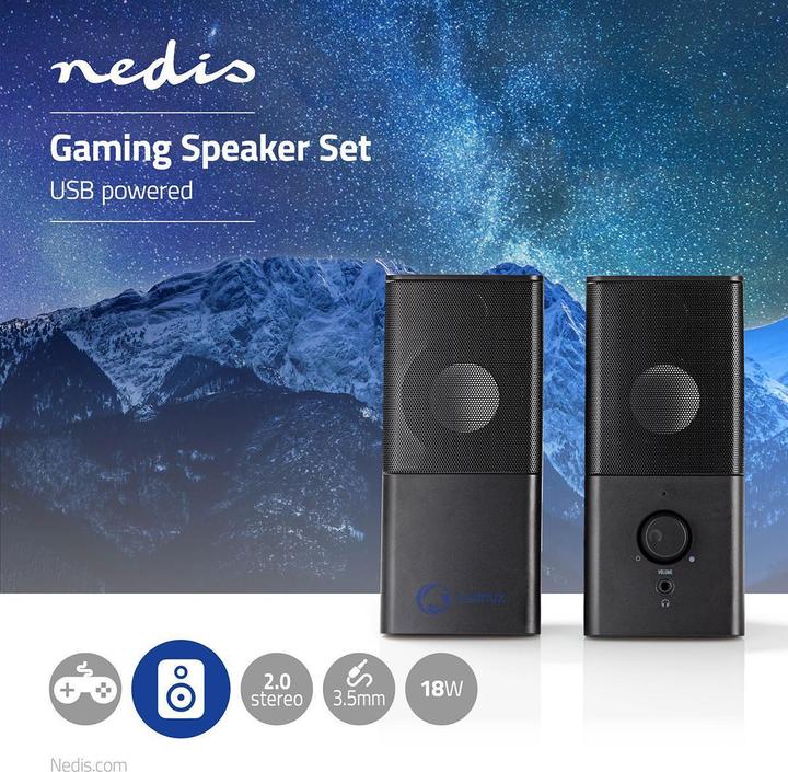 Image du produit Nedis Enceinte de jeu GSPR10020BK