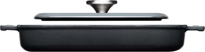 Produktbild Woll Grillpfanne Iron mit Steakpresse Carbon Grey (24 cm, Grillpfanne, Gusseisen)