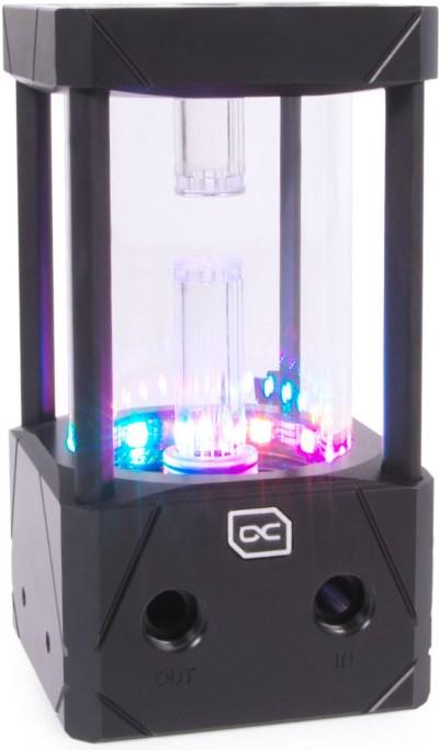 Produktbild Alphacool Eisbecher Aurora D5 Acetal/Glas - 150mm inkl. VPP Apex D5