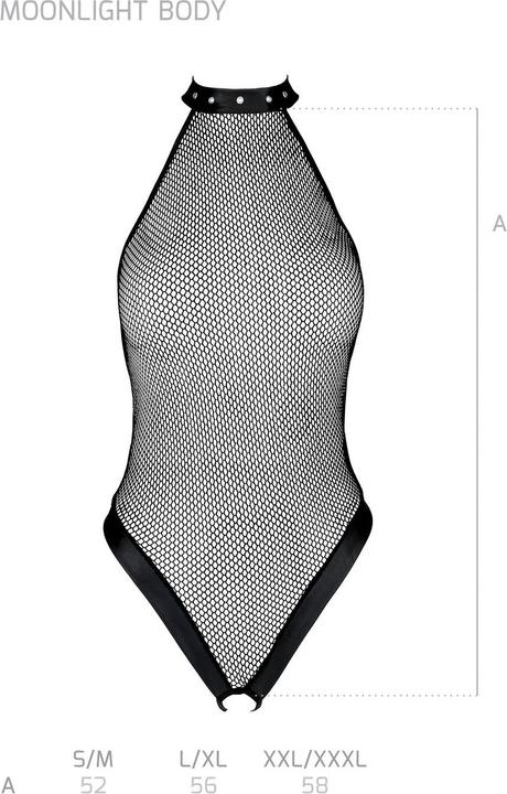Actual product image Passion Body Moonlight with open crotch - Black (S/M)