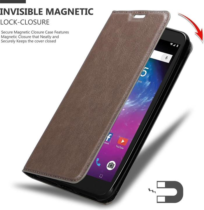 Actual product image Cadorabo Book Invisible Magnet Cover (ZTE Blade L8)