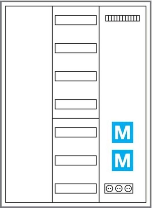 Produktbild Hager Systemschrank Multimedia universZ
