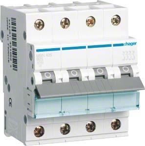 Actual product image Hager HAG MBN425 B25 built-in automatic 4p