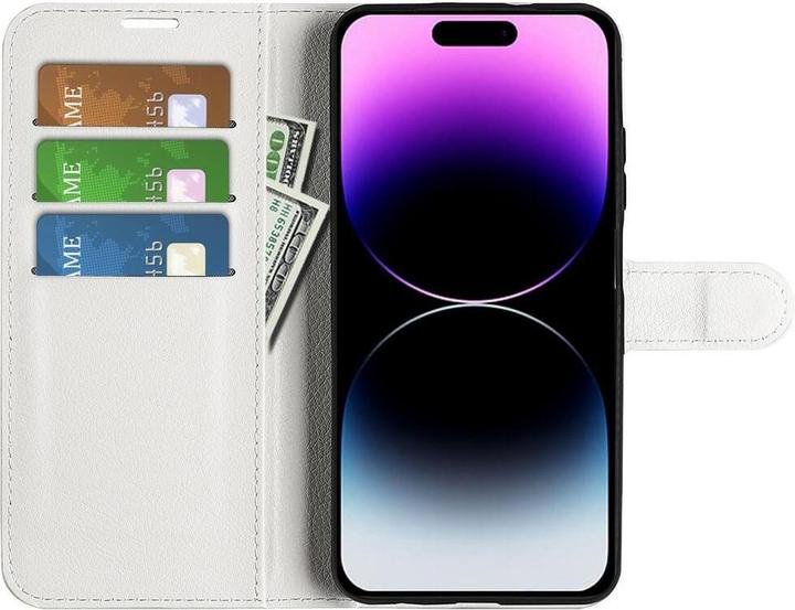 Image du produit Cover-Discount iPhone 15 Pro - étui en cuir blanc (Apple iPhone 15 Pro)