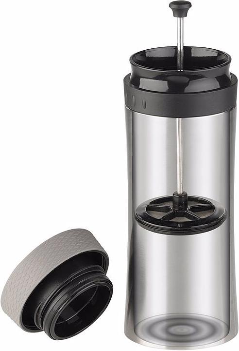 Image du produit Rosenstein & Söhne Tasse thermique 2en1 en acier inoxydable avec système de presse française (0.48 l)