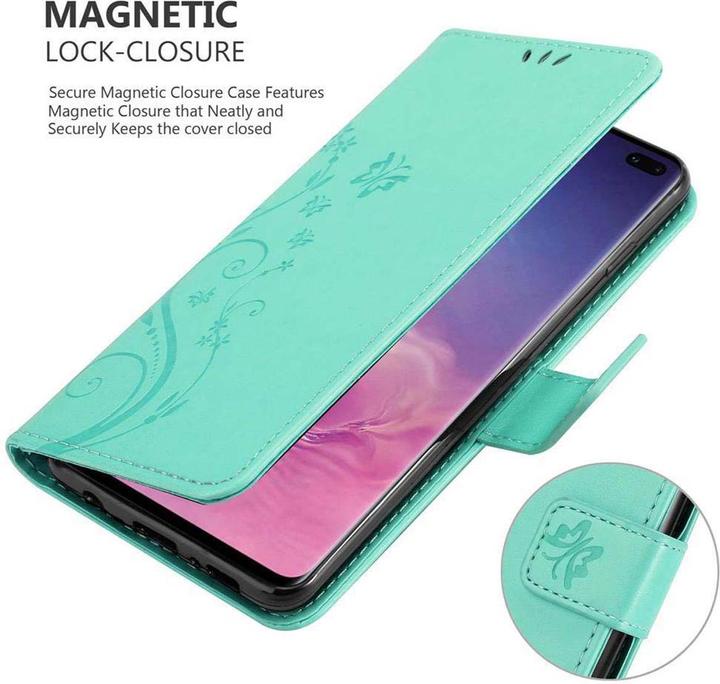 Actual product image Cadorabo Flower Book Cover (Samsung Galaxy S10+)