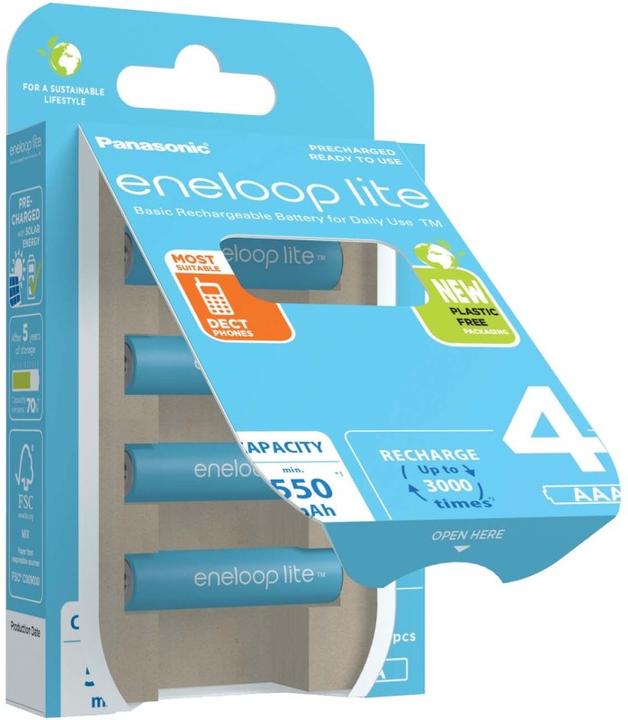 Actual product image Panasonic eneloop lite (4 pcs., AAA, 550 mAh)