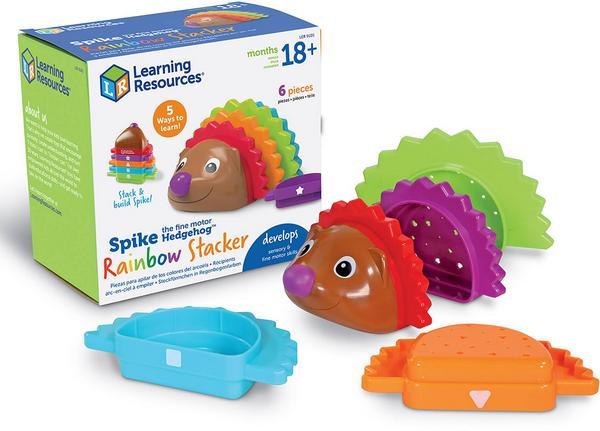 Actual product image Learning Resources Rainbow hedgehog sorter moulds