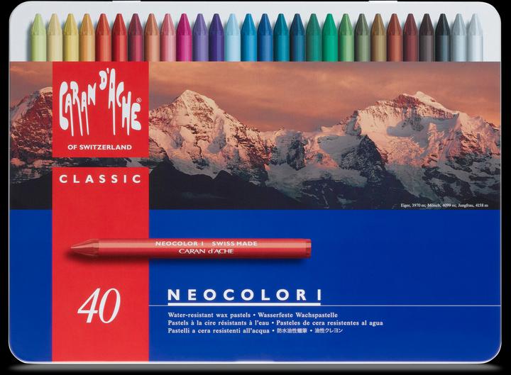 Immagine prodotto Caran d'Ache Neocolor I Metallschachtel (Multicolore, 40 x)
