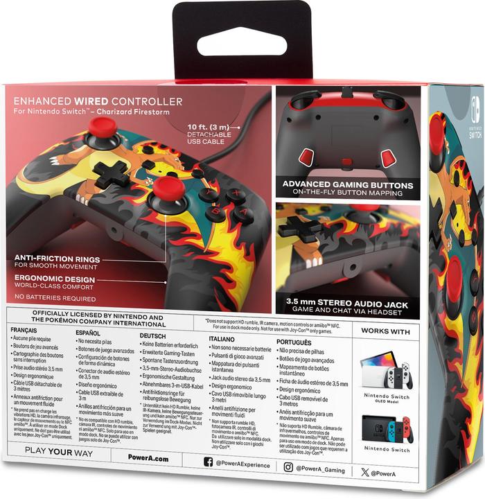 Actual product image PowerA Enhanced Wired Controller (Switch, Switch Lite, Switch OLED)