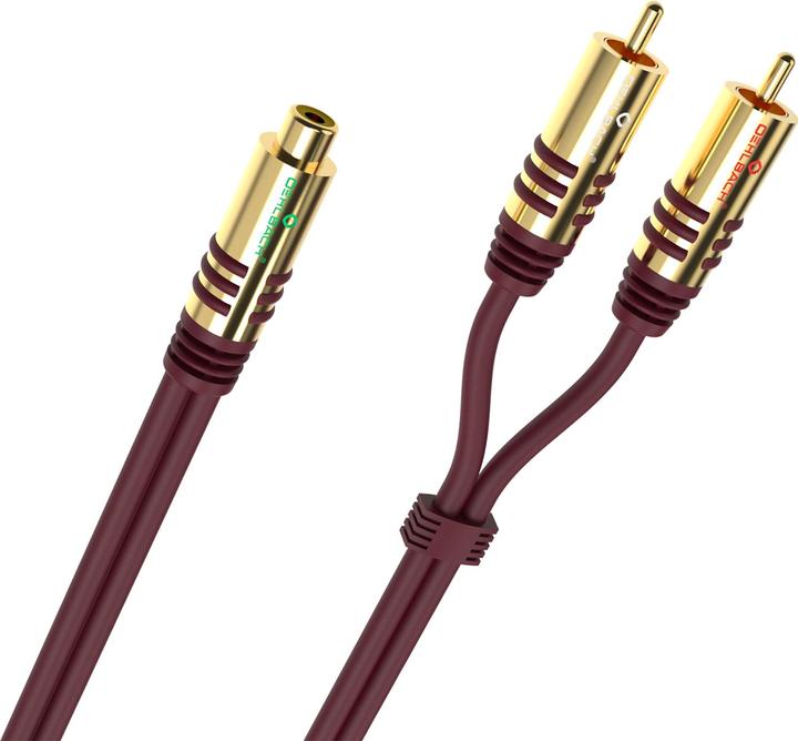Actual product image Oehlbach Y-adapter cinch (w) to 2x cinch (Audio Splitter)