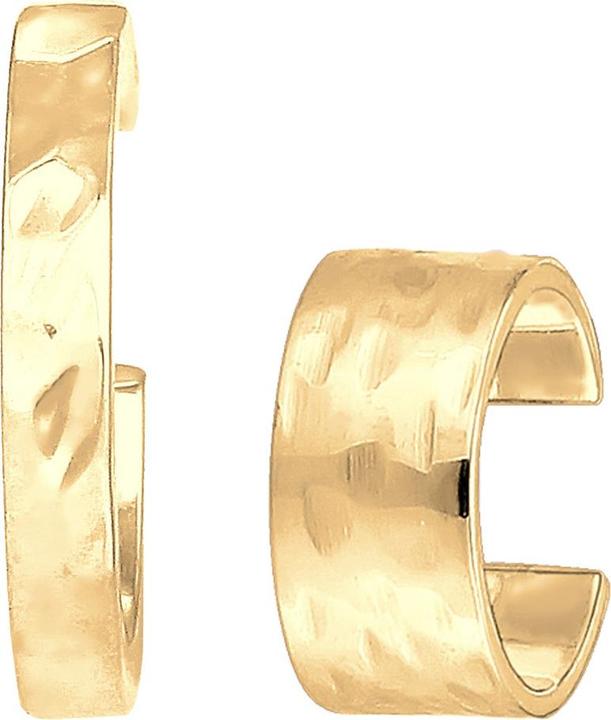 Image du produit Elli Boucles d'oreilles Earcuff Set Geo Look Martelé Organic 925 Silver (Argent sterling 925)