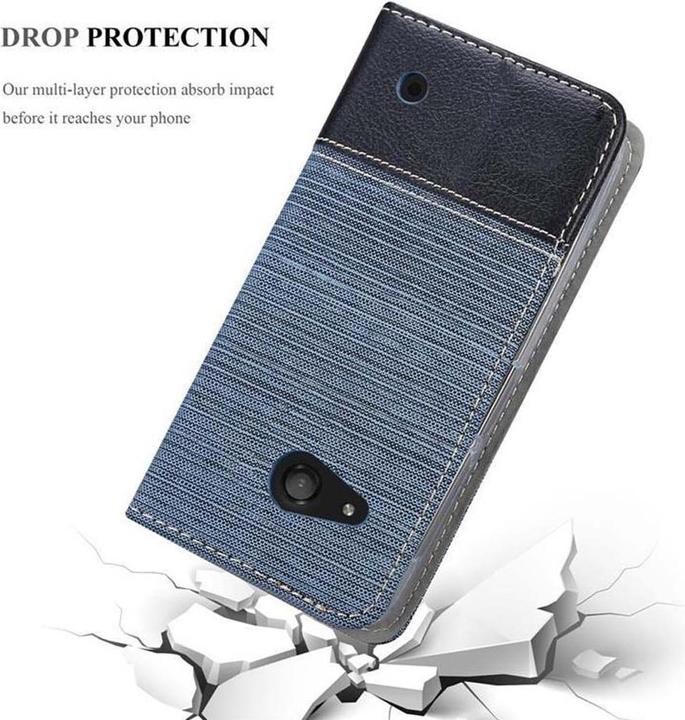 Actual product image Cadorabo Book Jeans Optics Cover (Microsoft Lumia 550)
