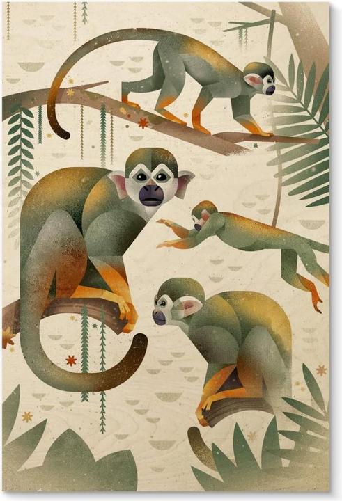 Produktbild Trenddeko Squirrel Monkeys (20 x 30 cm)