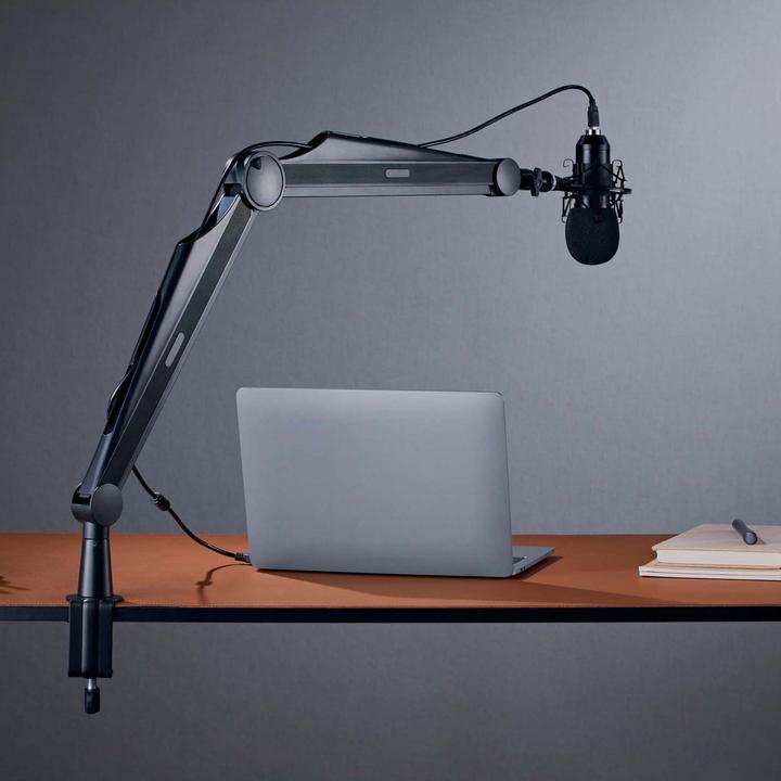 Image du produit Wiltec Bras de microphone 80cm Bras articulé Support de table 3/8" & 5/8" Microphones Studio