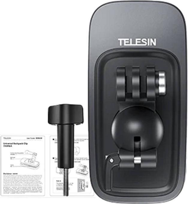 Actual product image Telesin Backpack clip mount for sports cameras (GP-JFM-009)