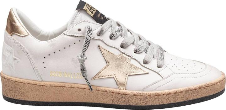 Image du produit Golden Goose ballstar sneakers in white and gold leather (42)