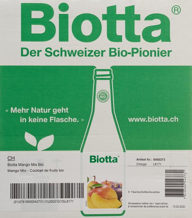 Produktbild Biotta Mango Mix (6 x 50 cl)
